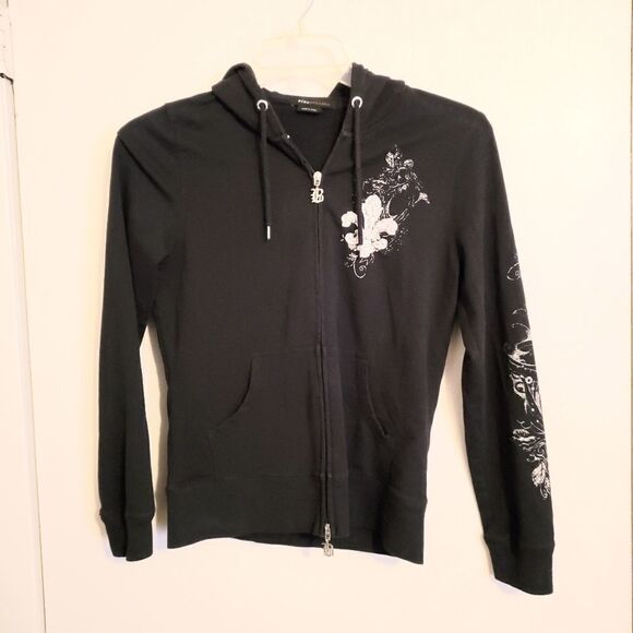 BCBGMAXAZRIA Black Sweater Hoodie - Picture 1 of 6